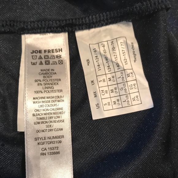 JOE FRESH GIRL'S VELVET DRESS SIZE: 10 - 12 - Picture 4 of 4